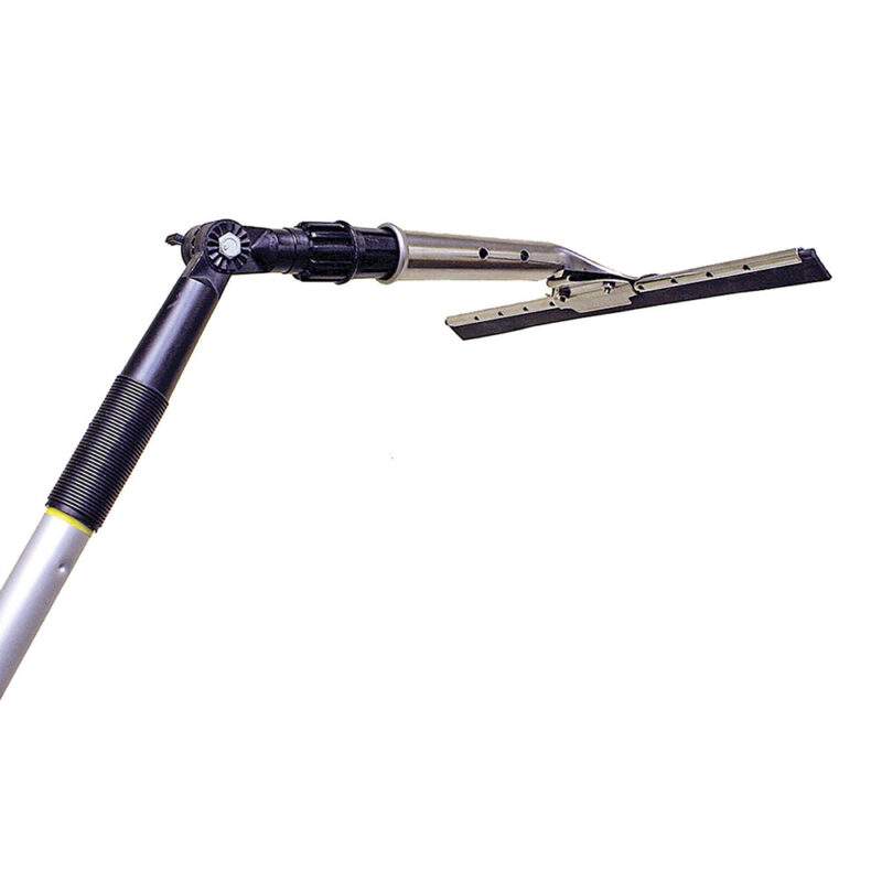 Angle adaptor with a squeegee attached