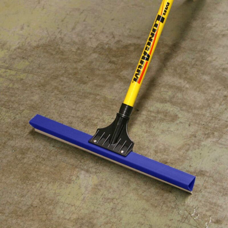 Large plastic floor squeegee.