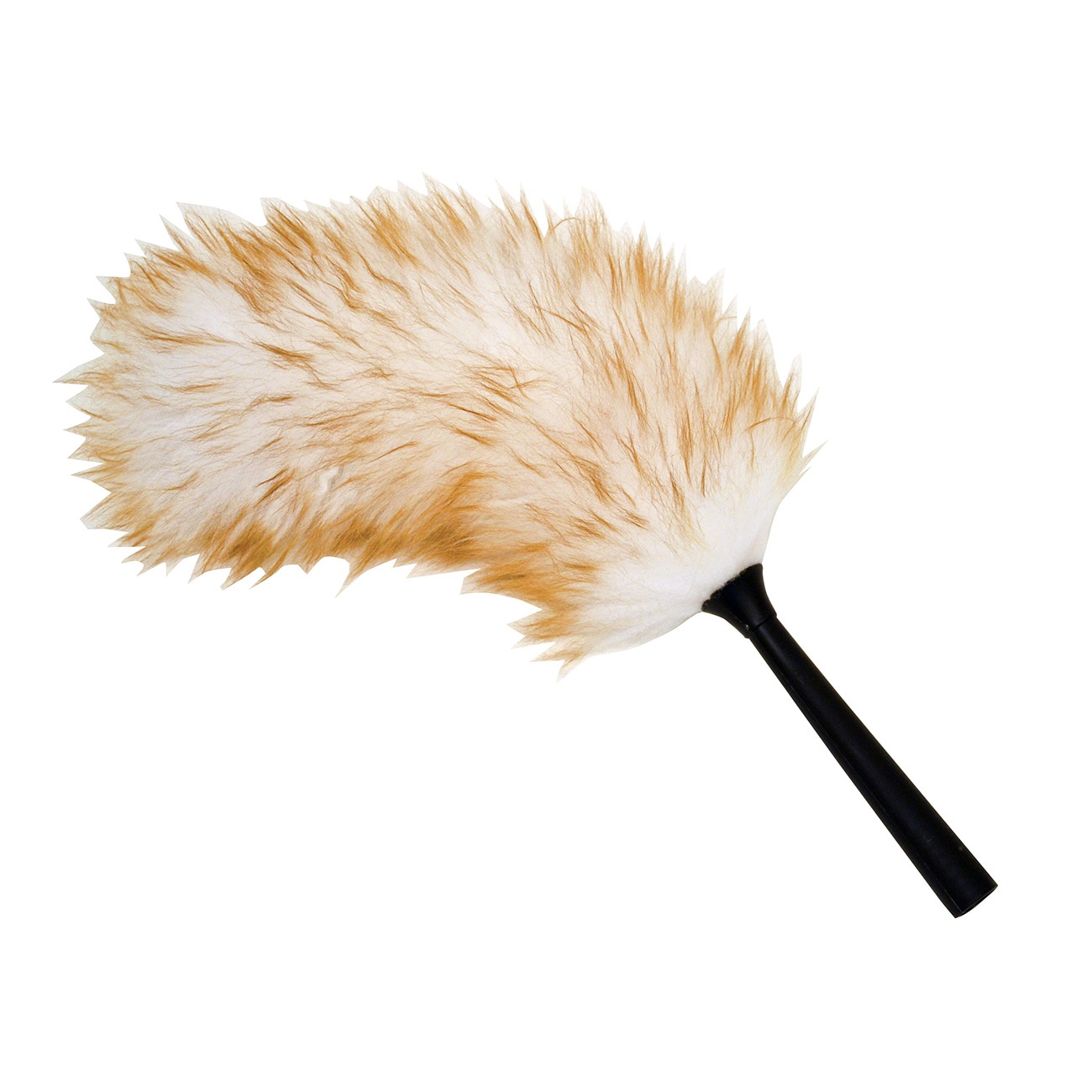 J&A Lambswool Dusters with Solid Wooden Handle, Flexible Head, Anti-Static,  Comfortable Grips 18.9 inchs Long Feather Duster for Office, Home and Car