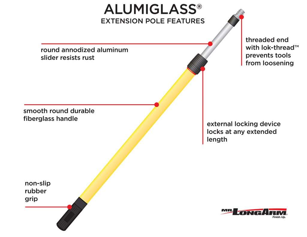 Extension Pole for Dusting  Mr. LongArm Lambs Wool Dusting Combo