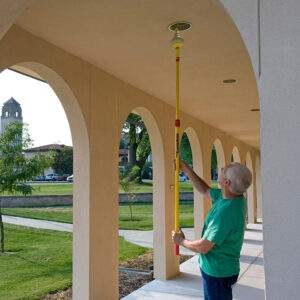 Smart floodlight bulb changer changing recessed lighting outdoors