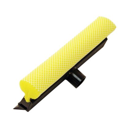 Bug squeegee for scrubbing windows