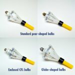 Heavy-duty bulb changer bulb sizes.
