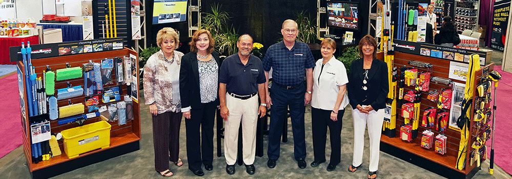 2014 National Hardware Show tradeshow booth and Sales Associates