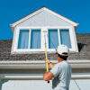 Painting a 2-story home with Alumiglass 3-section extension pole