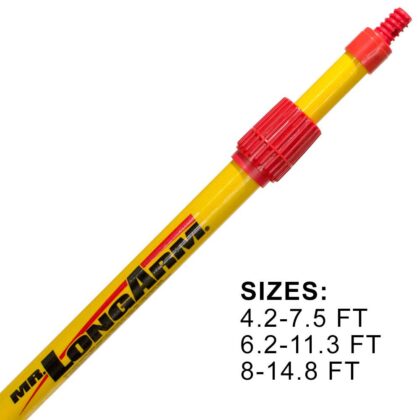 Non-Conductive light bulb changing pole sizes