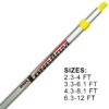 Twist-Lok Adjustable Extension Pole sizes
