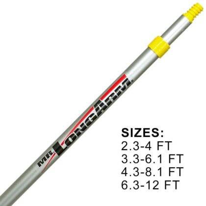 Twist-Lok Adjustable Extension Pole sizes