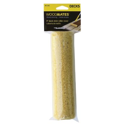 Woodmates 9" Deck Stain Roller Cover in packaging