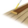 Illustration of the Woodmates 9" Deck Stain Roller cover staining deck boards