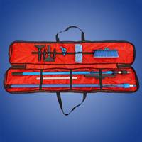 ProDesign® Solar Panel Cleaning Kit in open red bag showing contents