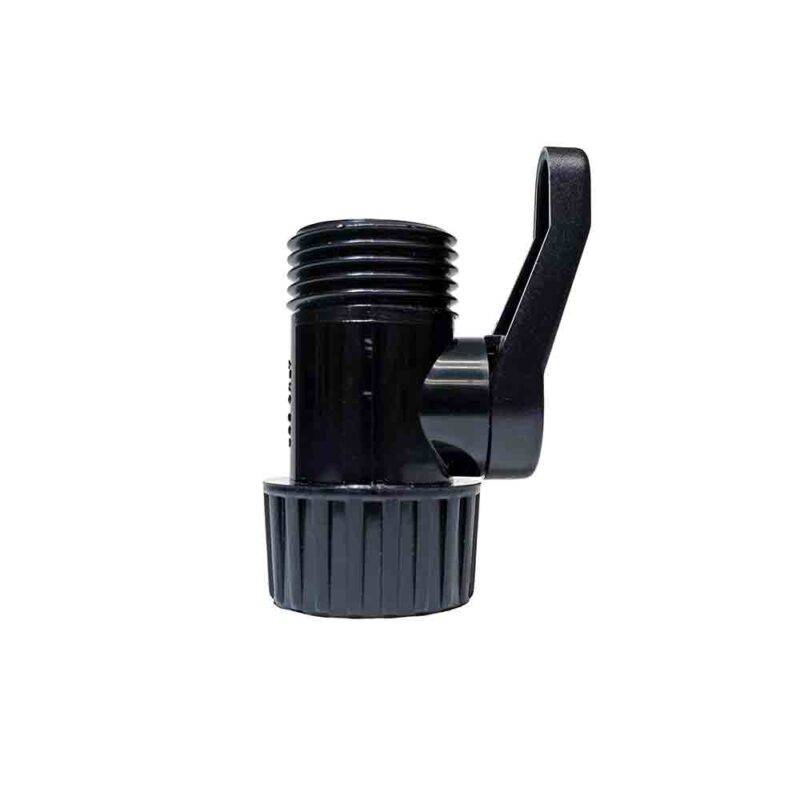 Shutoff valve black