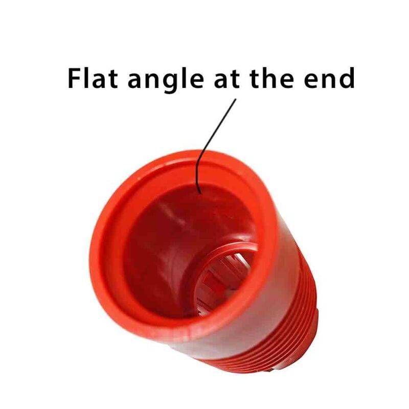 Small red collet inside view