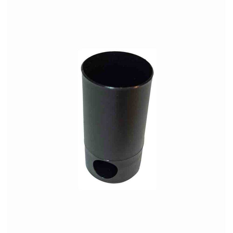 black end cap with hang hole