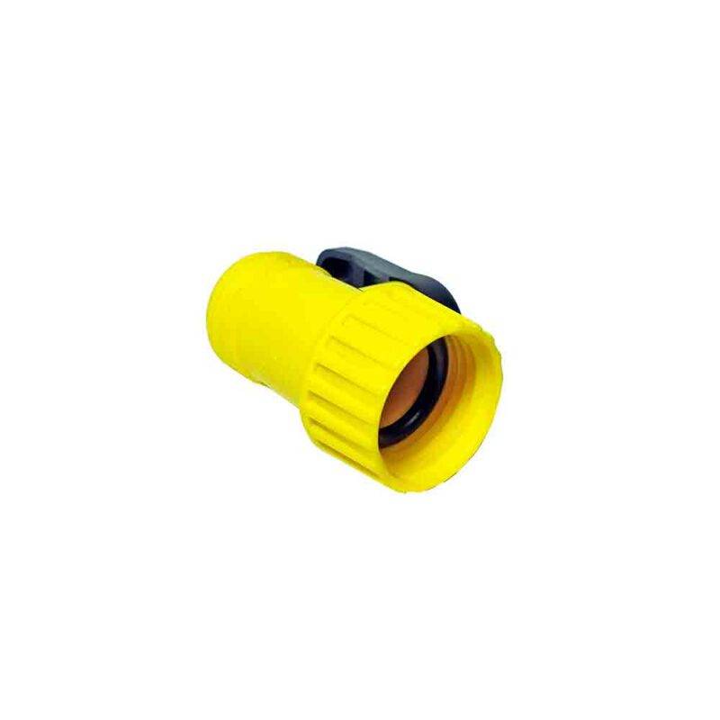 Shutoff valve yellow