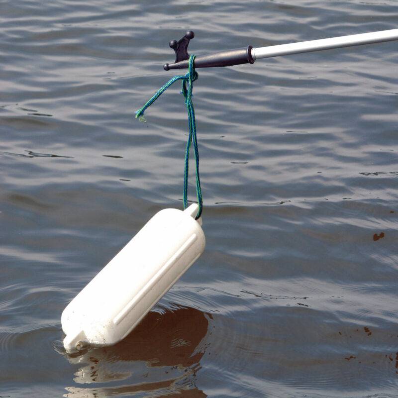 Hook getting a buoy out of the water